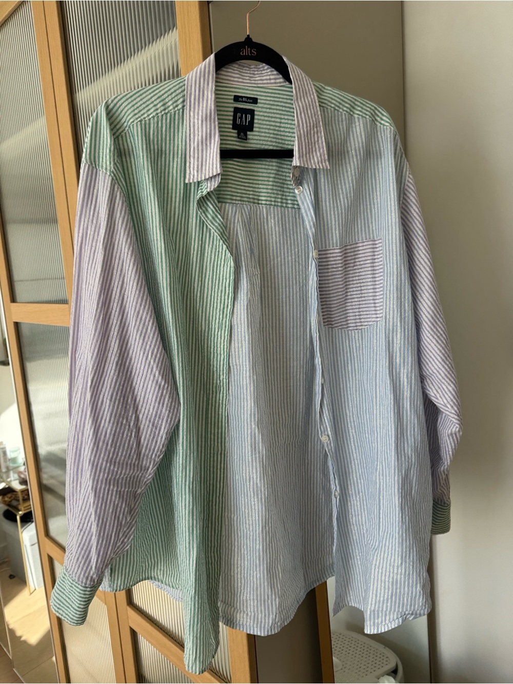 GAP Metallic Stripe Big Shirt